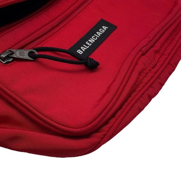 BALENCIAGA Explorer Crossbody Bag Canvas Red - Picture 5 of 13